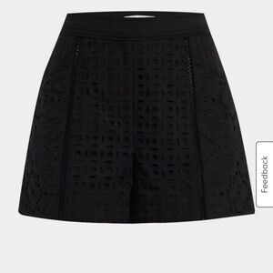 NWOT Veronica beard Fabian Eyelet shorts Size 4